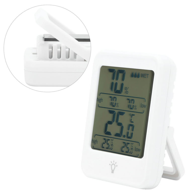 Realistic weather thermometer with high and low temperature