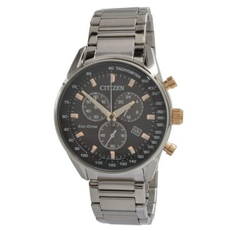 これお Citizen Men's Eco-Drive Axiom Chronograph Black Dial Watch AT2240