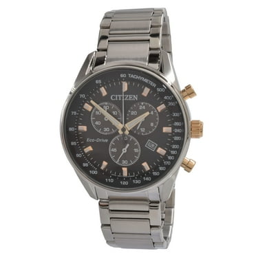 Citizen Eco-Drive Chronograph Black Dial Men's Watch AT2396-86E