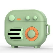 Novelty Silicone Protective Case for Apple AirPods (3rd Generation) - Retro Radio Green