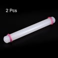 thumbnail image 3 of Fondant Rolling Pin with Rings PP 30cm x 3.5cm Non Stick for Baking , White, 2 Pieces, 3 of 6