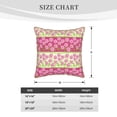 thumbnail image 4 of Haiem Flowers Print Velvet Soft Solid Decorative Square Throw Pillow Covers Set with Elegant Piping Christmas Cushion Case for Sofa Bedroom Car-16"x16", 4 of 8