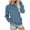 Blue, variant on cocolona Womens Crewneck Casual Sweatshirt Fall Long Sleeve Shirts Fashion Solid Color Loose Pullover Tops with Pockets
