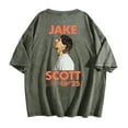 thumbnail image 3 of Jake Scott On Tour Live In 2025 Washed Cotton Tshirt Hip Hop Style Short Sleeve Tees, 3 of 4
