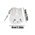 thumbnail image 2 of AYktou Pet Hair Collector Keychains, 2.4×2.8 Inch Clear Bottle Rabbit Hair Collector Cute Keyring Bag Charms Car Hanging Puppy Bunny Cat Hair Collector Collecting Hair Keepsake Portable Pendants, 2 of 8