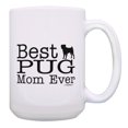 thumbnail image 1 of ThisWear Dog Mom Gifts Best Pug Mom Ever Coffee Mug Dog Mother Gifts 15oz Coffee Mug, 1 of 4