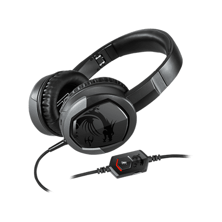 MSI - Immerse Wired Over-the-head Stereo Gaming Headset - Black