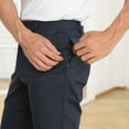 thumbnail image 4 of LRD Mens Slim Fit Performance Stretch Golf Pants - 32 x 28 Navy Blue, 4 of 6