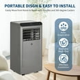 thumbnail image 4 of 12,000 BTU Portable Air Conditioner,4-in-1 AC Unit with Cooling,Fan,Dehumidifier,Remote Control, 4 of 6