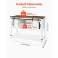thumbnail image 3 of YKITRD Coffee Bar Cabinet 4-Tier Farmhouse Sideboard Buffet Table with Barn Door, 3 of 12
