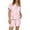 Light pink03, variant on Dwralegc Womens Valentin's Day Pajamas Shorts Set Heart Printed Button Down Lapel Short Sleeve Pajama Set Loose Fit Romantic Cute Pajamas and Shorts Wine S