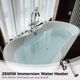 thumbnail image 3 of Calentador de agua de inmersión 2500W, calentador de agua de inmersión eléctrico con termostato, calentador de bañera de piscina sumergible para el hogar, control inteligente de temperatura, apagado a, 3 of 6