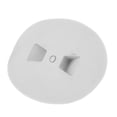 thumbnail image 4 of Almencla 2 White PVC Single Hole Boat Rope Buckle Deck Mount Raft Accessories, 4 of 8