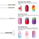 thumbnail image 3 of 15 juegos de bolígrafos (varilla blanca) - bolígrafo de pintura para terapia de luz para decoración de uñas Vhermosa LKX-0418, 3 of 4