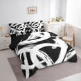 thumbnail image 3 of Homewish Teens Abstract 3D Stripes 7-Piece Twin Bedding Sets,Geometric Lines Bedding Comforter Set,Retro Vintage Breathable Sheet Sets,Luxury Bedroom Decor,Reversible, 3 of 8