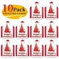 thumbnail image 4 of 10 Christmas Greeting Cards with Envelopes Set 2025, Cartoon Holiday Cards, Merry Christmas Card Pack, Festive Xmas Greeting Card Assortment for Family Friends B, 4 of 6