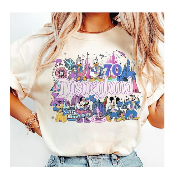 Disneyland 70th Anniversary Shirt, Mickey Ears 70 Years Of Magic Shirt, Mickey and Friends Disney Trip Shirt, Disneyland Family 2025 Shirt