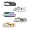 thumbnail image 6 of Pretty Comy Stainless Steel EDC Folding Utility Knife Wallpaper Knife Multi-function Paper Cutter Courier Knife Manual Knife Outdoor Peeler, 6 of 6