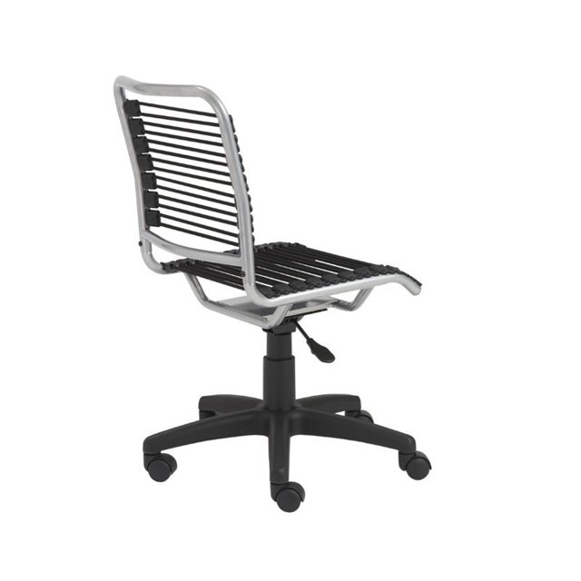 Brika Home Chaise de Bureau Basse en Noir