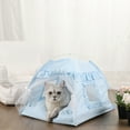 thumbnail image 4 of Cat Bed for Indoor Cats Small Dogs Bed House Summer Puppy Tent Bed Cave, 4 of 17