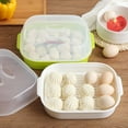 thumbnail image 2 of 1pc Steamed Buns Steamer Microwave Oven Special Box Kitchen Steamer Heats up for Kitchen (Green), 2 of 4