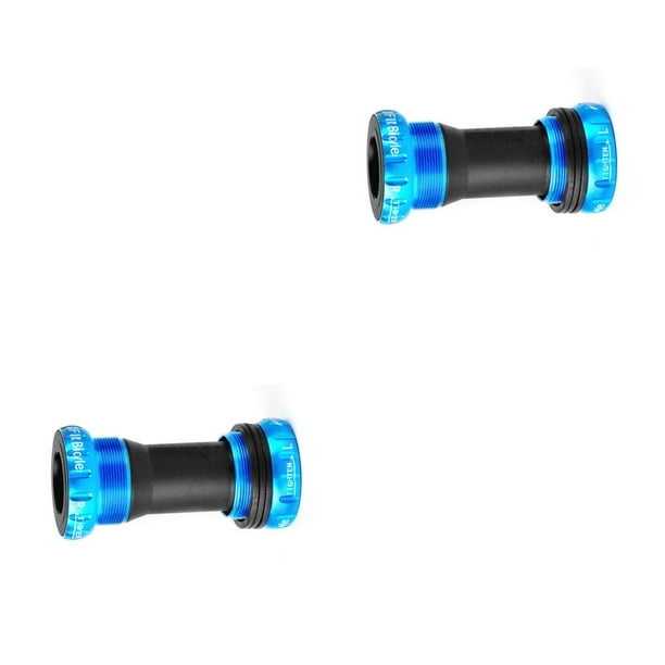 Toystoory Bottom Bracket BB Replacement Modified Component Bike Outdoor Pressing Type Bicycle Cycling Components Fitting Threaded Azul 2Conjunto