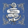thumbnail image 2 of Wild Bobby, Jesus Is The Anchor Of My Life, Inspirational/Christian, Men Premium Tri Blend Tee, Vintage Royal, XX-Large, 2 of 4