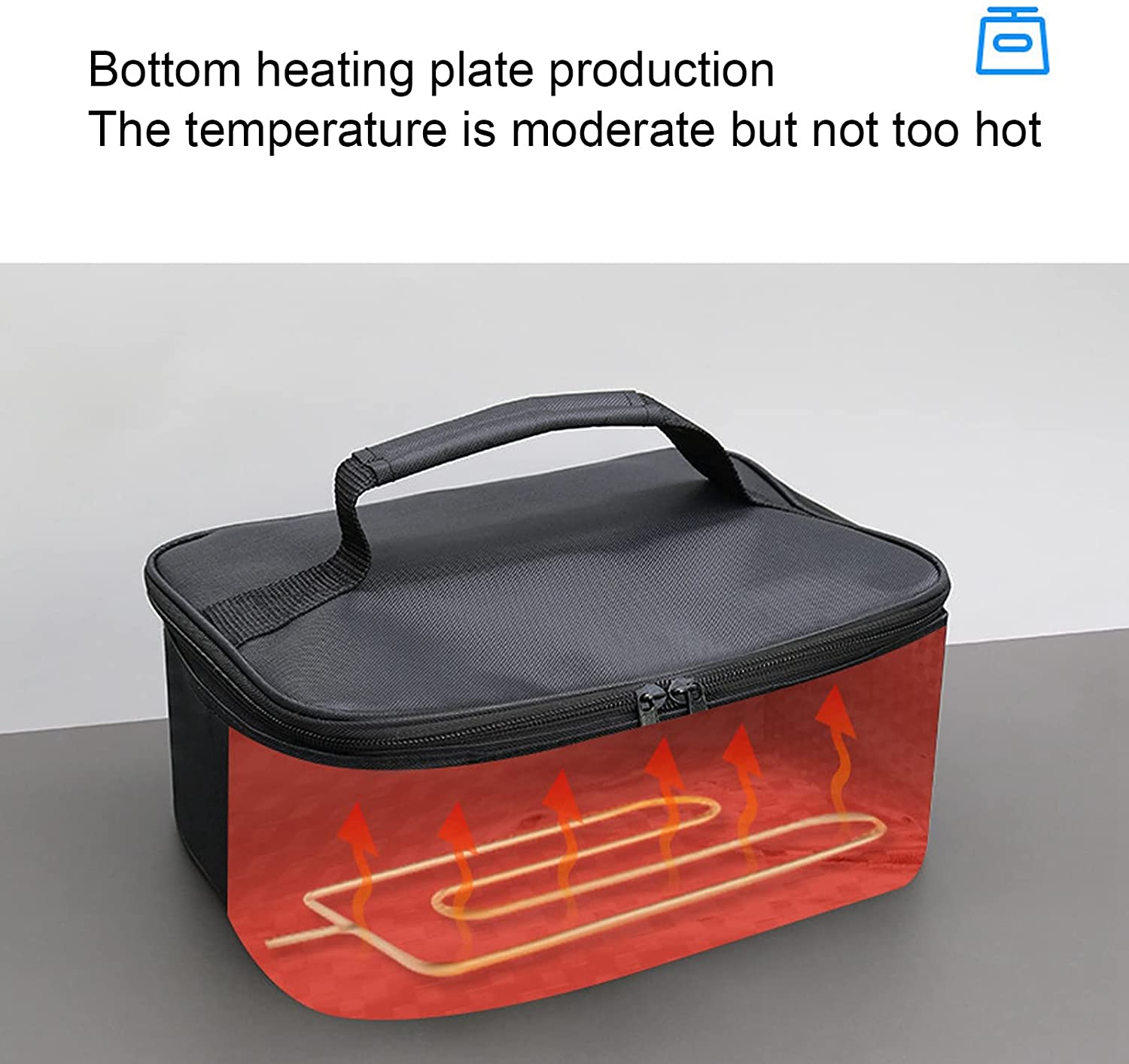 Portable 2-in-1 Electric Food Warmer and Cooler Bag for Car and Home, 12V & 110-220V Heating Cooling Lunch Box