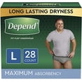 thumbnail image 1 of Ropa interior para incontinencia Depend Fit-Flex para hombre, talla grande, 28 unidades, 1 of 9