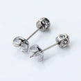 thumbnail image 2 of Pendientes Unisex Yuyangstore Joyería de Moda Acero Inoxidable Hipoalergénico con Circonitas 4 Mm, 2 of 8