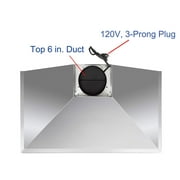Wall Mount Range Hood 30 inch Stainless Steel Stove Vent Hood with 3 Speed Kitchen Exhaust Fan
