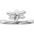 thumbnail image 5 of Sterling Silver Rhodium-Plated Dragonfly Toe Ring Made In China qr6051, 5 of 5