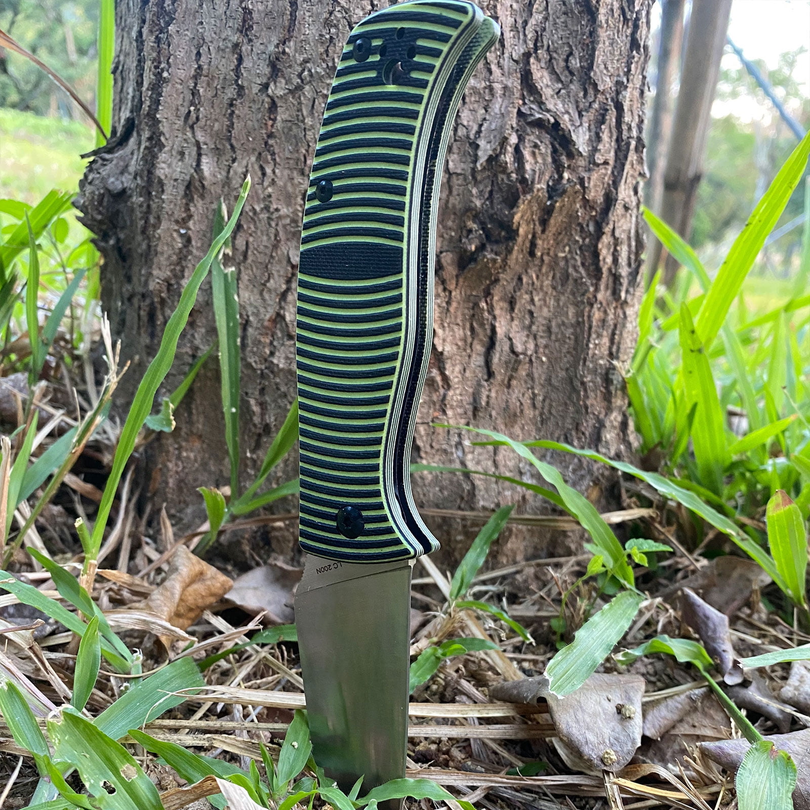 Folding Pocket Knife, Green Handle Bronze Blade for Outdoor Camping Survival, EDC Knife for Easter Independence Day Thanksgiving Halloween Christmas and Father's Day