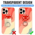 thumbnail image 2 of Transparent Phone Ring Stand Holder EI Sonador Cell Phone Ring Holder Finger Grip 360 Degree Rotation 2 Aquamarine Diamond, 2 of 6