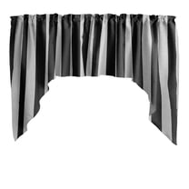 Swag Valance Cotton Print 2 Inch Wide Stripes 58" Wide / 36" Tall