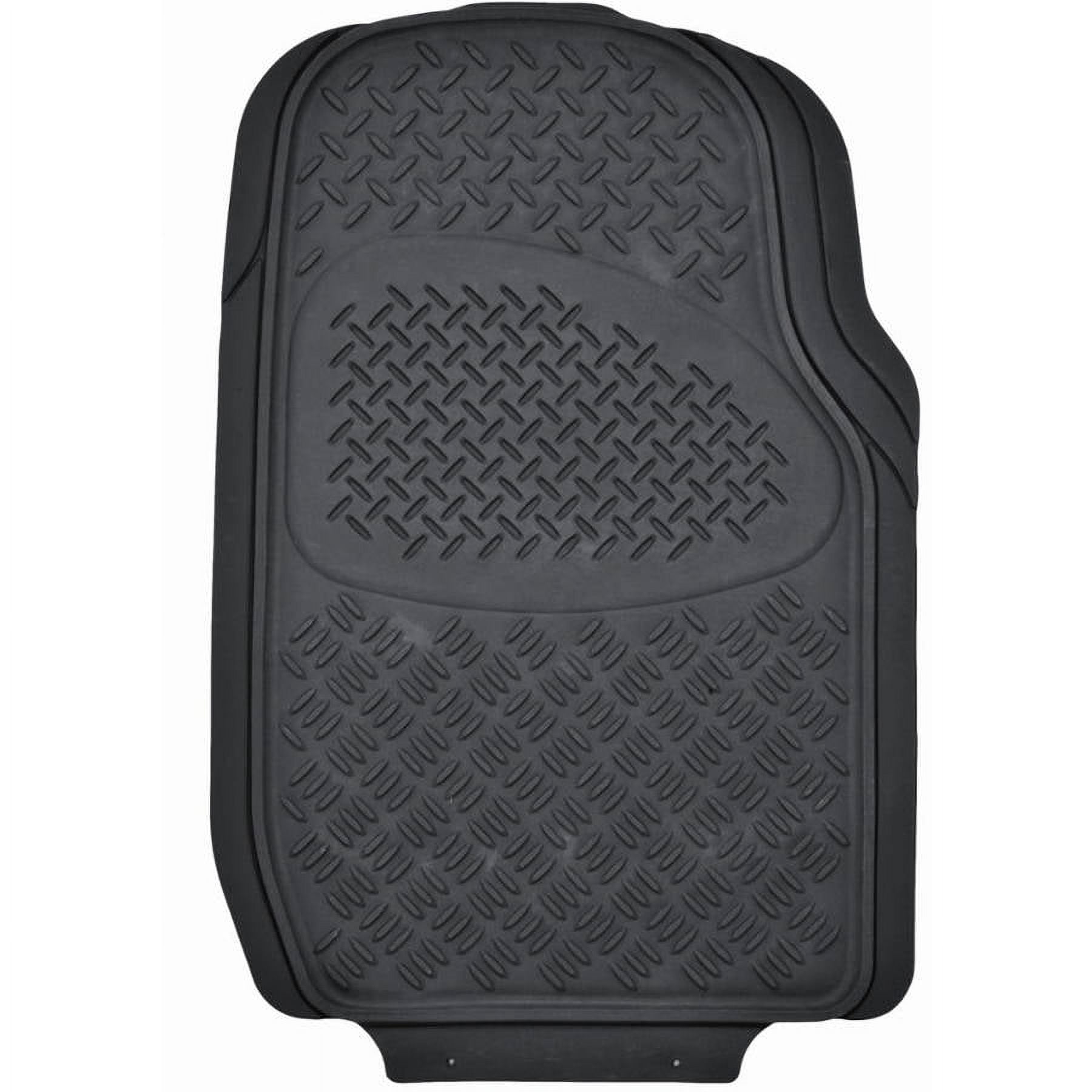 BDK Super Duty Rubber Floor Mats for Car SUV and Van 3 Rows, All Weather, Heavy Duty, 3 Colors