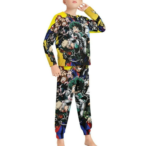 My Hero Academia Long Sleeve Top And Pants 2 Piece Pajama Set