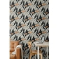 thumbnail image 2 of Stacy Garcia Home  Birds of Paradise Peel and Stick Wallpaper 20.5 in. W x 18 ft. L - Onyx & Metallic Copper, 2 of 7