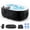 Oval-75"L X 47"W X 25"H, variant on MOPHOTO 1-2 Person Inflatable Hot Tub, Portable Oval Blow Up Hot Tub with 100 Bubble Jets, Outdoor Spa Set Included Heater Pump, Filter and Side Table(75"*47"*25")