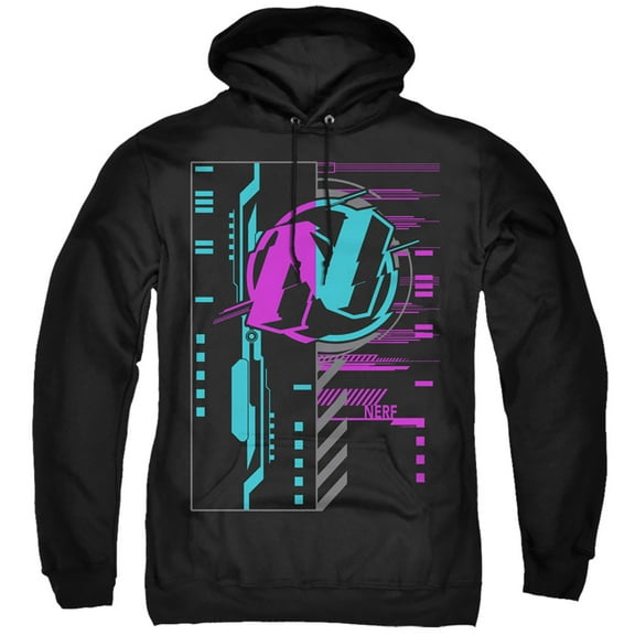 Nerf Cyber Adult Pullover Hoodie Sweatshirt Black