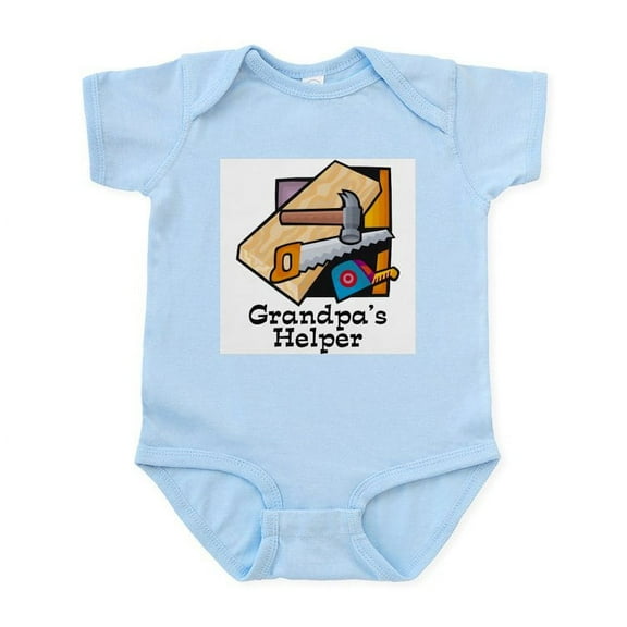 CafePress - Grandpa's Helper (Carpentry) Infant Bodysuit - Baby Light Bodysuit, Size Newborn - 24 Months