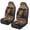 Aztec Brown Bear, variant on Binienty Aztec Black Bear Auto Seat Covers Front Seats Stretchy Fabric Car Seat Covers Airbag Safe Patriotic Automotive Accessories for Cars SUV Truck Van