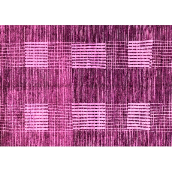 Ahgly Company Indoor Rectangle Abstract Pink Modern Area Rugs, 3' x 5'