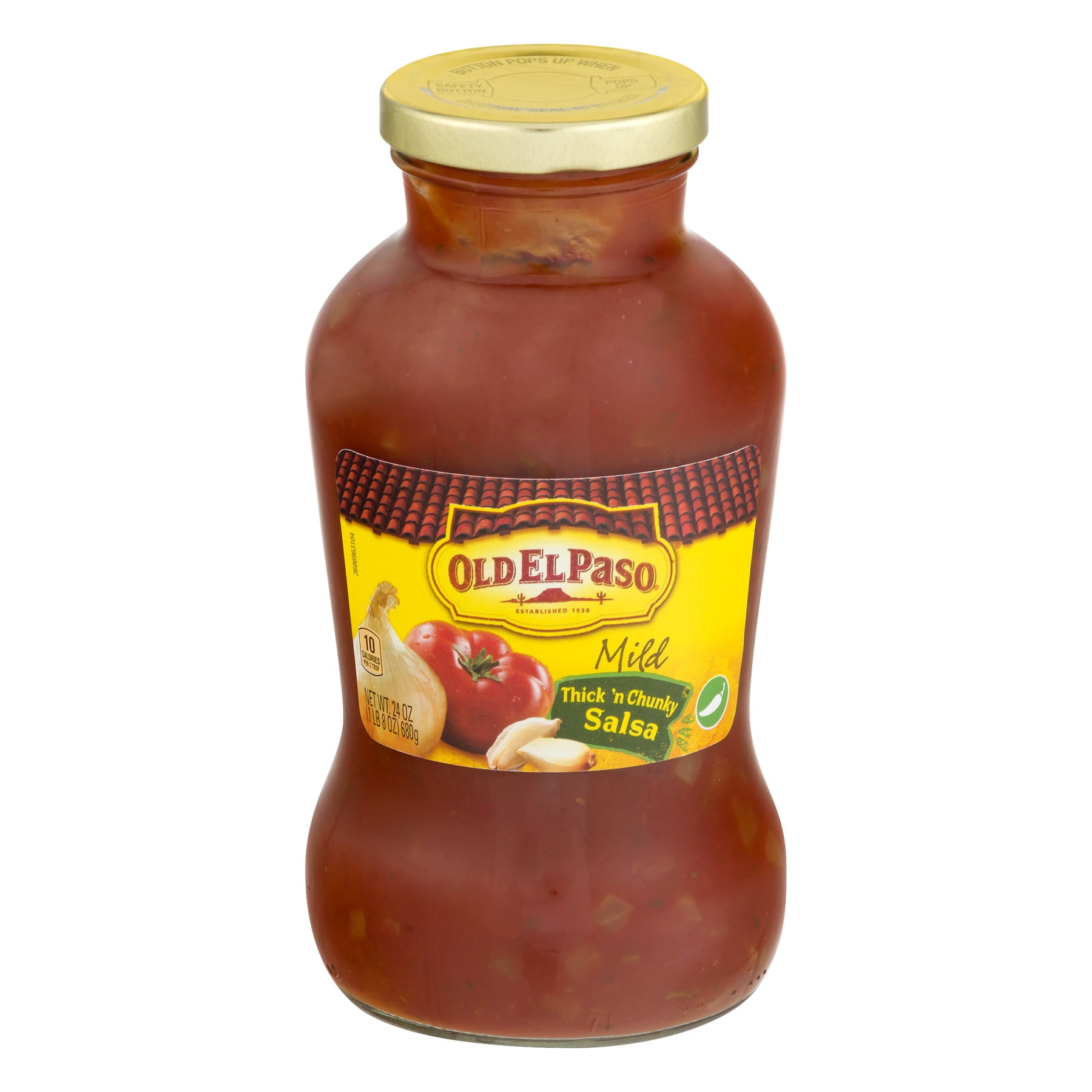 Old El Paso Thick 'N Chunky Mild Salsa, 24 oz Container