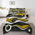 thumbnail image 1 of Erosebridal Abstract Stripes Bedding Twin Comforter Set,Geometric Circle Down Comforter,Breathable Reversible Bedding Sets Twin with Comforter,Lines Decor,3pcs, 1 of 8