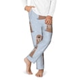 thumbnail image 2 of Wukai Playful Walrus Wonders Print Teenagers' Pajama Pant Sleep Pajama Lounge Pant PJ Bottoms with Pockets and Button Fly(Available in Big & Tall)-Large, 2 of 6
