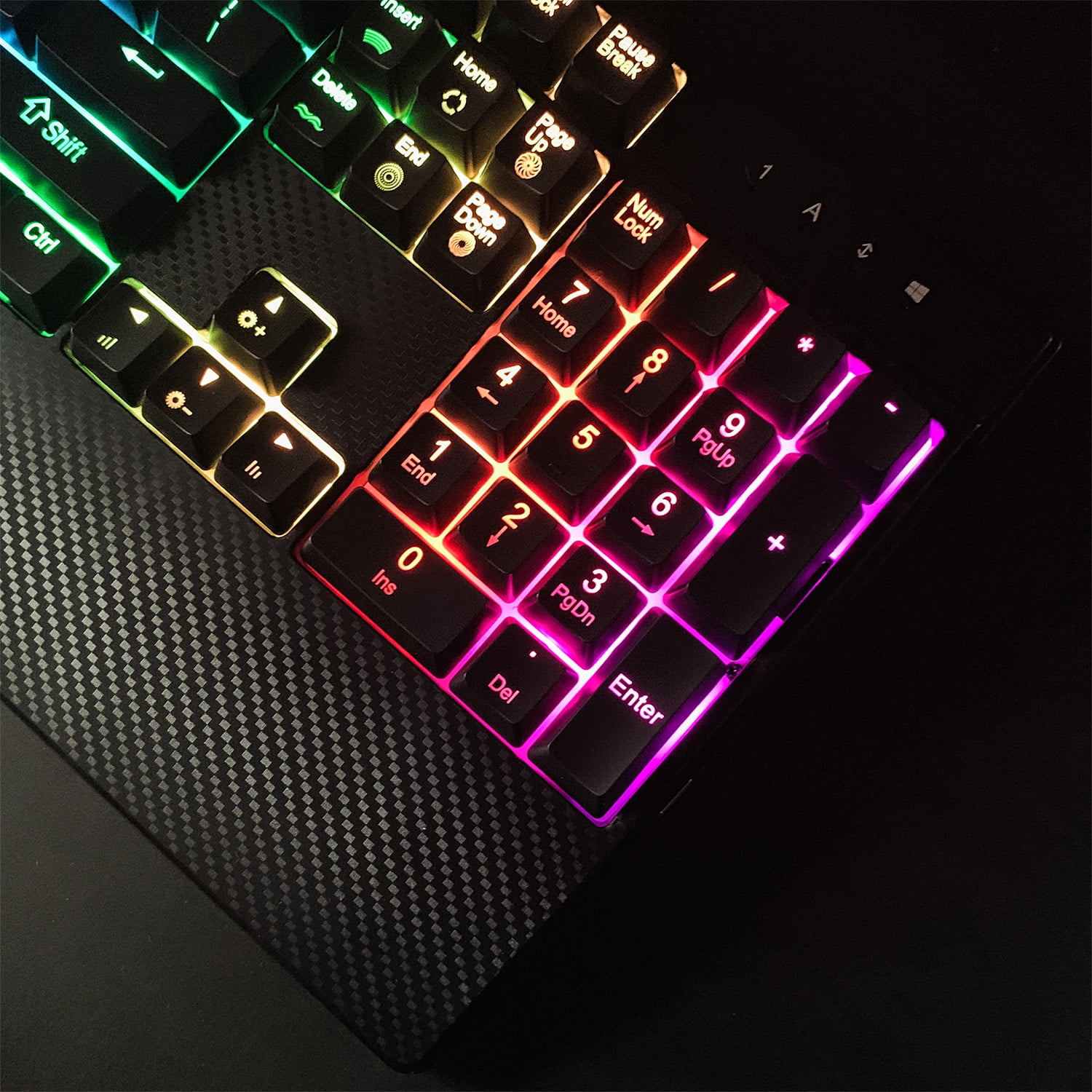 Deco Gear Gaming Accessory Bundle Mechanical 18-Mode 104 Key RGB Keyboard  with 11-Mode RGB Gaming Mouse and 32