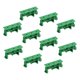 thumbnail image 1 of Soporte de montaje PCB Unique Bargains 10 juegos para riel DIN 35mm verde, 1 of 4