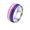 Genderfluid, variant on Men 8mm Stainless Steel Enamel Rainbow LGBT Pride Ring for Lesbian Gay LGBTQ Wedding Band Bisexual Size 11