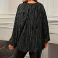 thumbnail image 7 of perfectbot Women's Plus Size Fall Crew Neck Blouse - Long Sleeve Pullover - Trendy Relaxed Fit Casual Top, 7 of 7